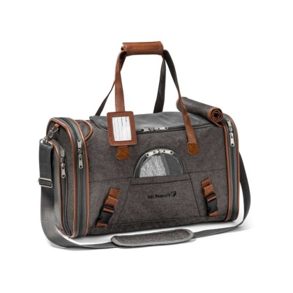 Charcoal Ash - Mr. Peanut's Gold Series Pet Carrier - 18 in L x 10.5 in W x 11 in H