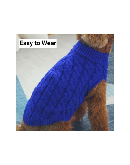 Regal Blue - Mr. Peanut's Knitted Acrylic Dog Sweaters - X Large