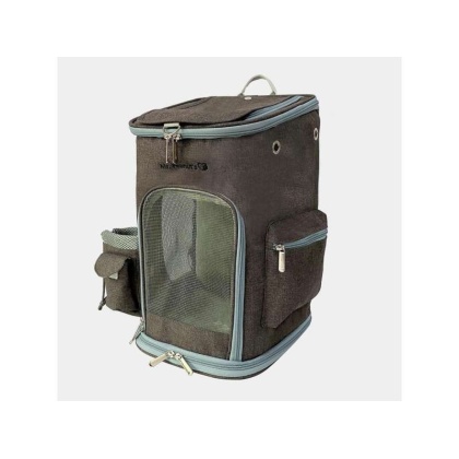Charcoal Ash - Mr. Peanut's Vancouver Series Backpack Pet Carrier for Smaller Cats and Dogs - 17 in L X 11 in W X 11 in H