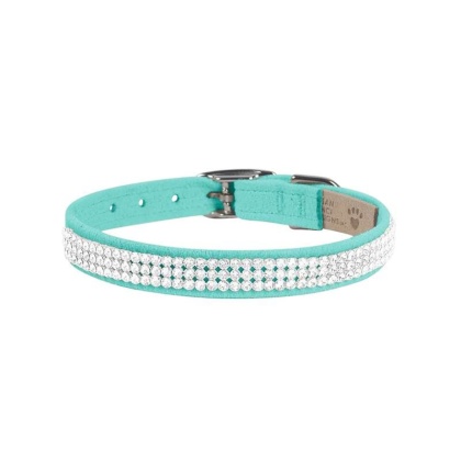 Tiffi Blue - Susan Lanci Designs 3 Row Giltmore Crystals Collar - Large