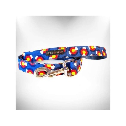 Colorado Blue - Colorado and Texas Dog Leads  - THIN Lead 5/8" width- 5' length