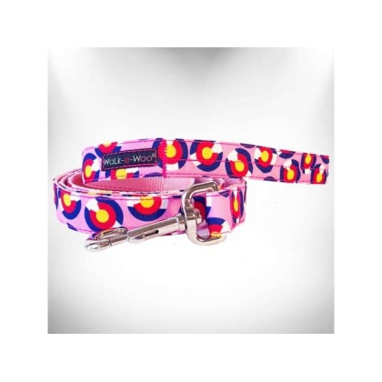 Colorado Pink - Colorado and Texas Dog Leads  - THIN Lead 5/8" width- 5' length