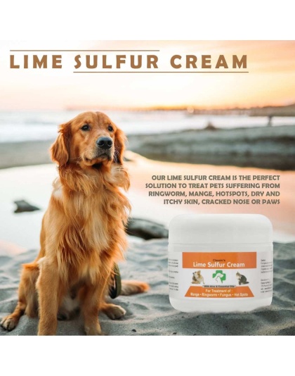 Classic's Lime Sulfur Pet Skin Cream - Pet Care and Veterinary Treatment for Itchy and Dry Skin - 2 oz