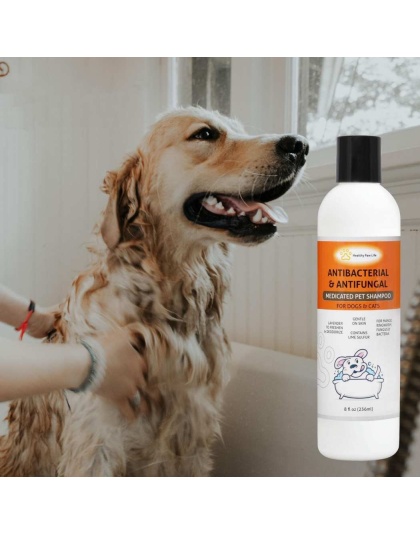 Classic's Medicated Pet Shampoo - Veterinary Treatment Against Ringworm, Mange, Lice, and Dry Skin - 8 fl oz