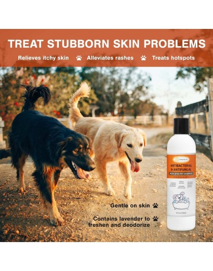 Classic's Medicated Pet Shampoo - Veterinary Treatment Against Ringworm, Mange, Lice, and Dry Skin - 8 fl oz