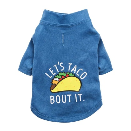 Blueberry Blue - The Essential T-Shirt - Let's Taco Bout It - Small