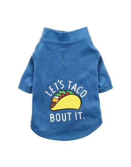 Blueberry Blue - The Essential T-Shirt - Let's Taco Bout It - Small