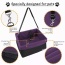 Purple - JESPET & GOOPAWS Dog Booster Seats for Cars, Portable Dog Car Seat Travel Carrier with Seat Belt for 24lbs Pets - 16" L x 13" D x 9" H