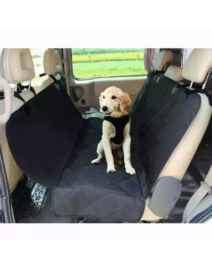 Black - JESPET Dog Car Seat Cover for Pets, Dog Car Travel Car Seat Protector for Cars, Trucks, SUV, Black - 58" L x 54" W
