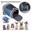 Blue Grey - JESPET Pet Backpack Carrier for Small Dog, Puppy, Soft Carrier Backpack Ideal for Traveling, Hiking, Walking and Outdoor Activities with Family - 13"x 12"x 17"