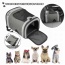 Smoke Grey - JESPET Pet Backpack Carrier for Small Dog, Puppy, Soft Carrier Backpack Ideal for Traveling, Hiking, Walking and Outdoor Activities with Family - 13"x 12"x 17"