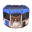 Blue - JESPET Pet Dog Playpens 36", 45" & 61" Portable Soft Dog Exercise Pen Kennel with Carry Bag for Puppy Cats Kittens Rabbits, Indoor/Outdoor Use - 36x36x24 Inch