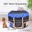 Blue - JESPET Pet Dog Playpens 36", 45" & 61" Portable Soft Dog Exercise Pen Kennel with Carry Bag for Puppy Cats Kittens Rabbits, Indoor/Outdoor Use - 36x36x24 Inch
