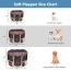 Coffee - JESPET Pet Dog Playpens 36", 45" & 61" Portable Soft Dog Exercise Pen Kennel with Carry Bag for Puppy Cats Kittens Rabbits, Indoor/Outdoor Use - 61x61x30 Inch