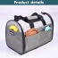 Smoke Grey - JESPET Soft-Sided Kennel Pet Carrier for Small Dogs, Cats, Puppy, Airline Approved Cat Carriers Dog Carrier Collapsible, Travel Handbag & Car Seat - 16" x 10" x 11"