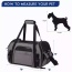 Smoke Grey - JESPET Soft-Sided Kennel Pet Carrier for Small Dogs, Cats, Puppy, Airline Approved Cat Carriers Dog Carrier Collapsible, Travel Handbag & Car Seat - 17" x 9" x 11.5"