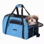 Turquoise Blue - JESPET Soft-Sided Kennel Pet Carrier for Small Dogs, Cats, Puppy, Airline Approved Cat Carriers Dog Carrier Collapsible, Travel Handbag & Car Seat - 19" x 10" x 13"
