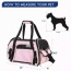 Pink - JESPET Soft-Sided Kennel Pet Carrier for Small Dogs, Cats, Puppy, Airline Approved Cat Carriers Dog Carrier Collapsible, Travel Handbag & Car Seat - 17" x 9" x 11.5"