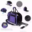 Purple - JESPET Soft-Sided Kennel Pet Carrier for Small Dogs, Cats, Puppy, Airline Approved Cat Carriers Dog Carrier Collapsible, Travel Handbag & Car Seat - 19" x 10" x 13"