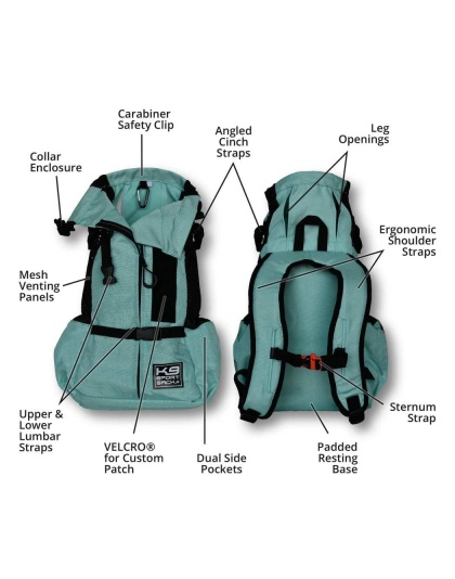 Summer Mint - K9 Sport Sack Air 2 - Large (20"-23" from collar to tail)