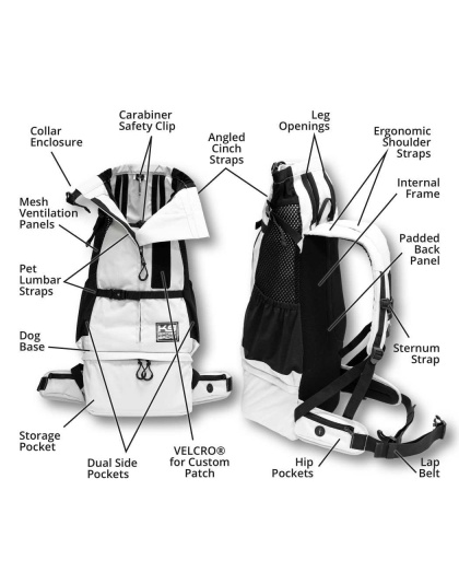 Lunar Rock - K9 Sport Sack Knavigate - Large (20"-23" from collar to tail)