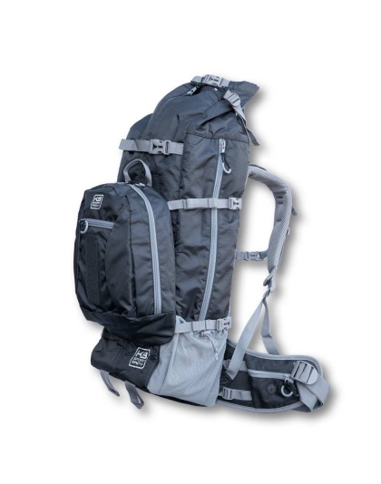 Black - Kolossus | Big Dog Carrier & Backpacking Pack - XX-Large (26"-29" from collar to tail)