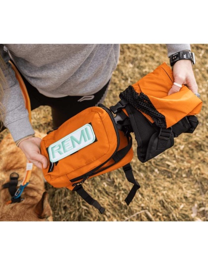 Sunset Orange - Walk-On with Harness & Storage - Medium (15-17" Neck 15-21" Chest)